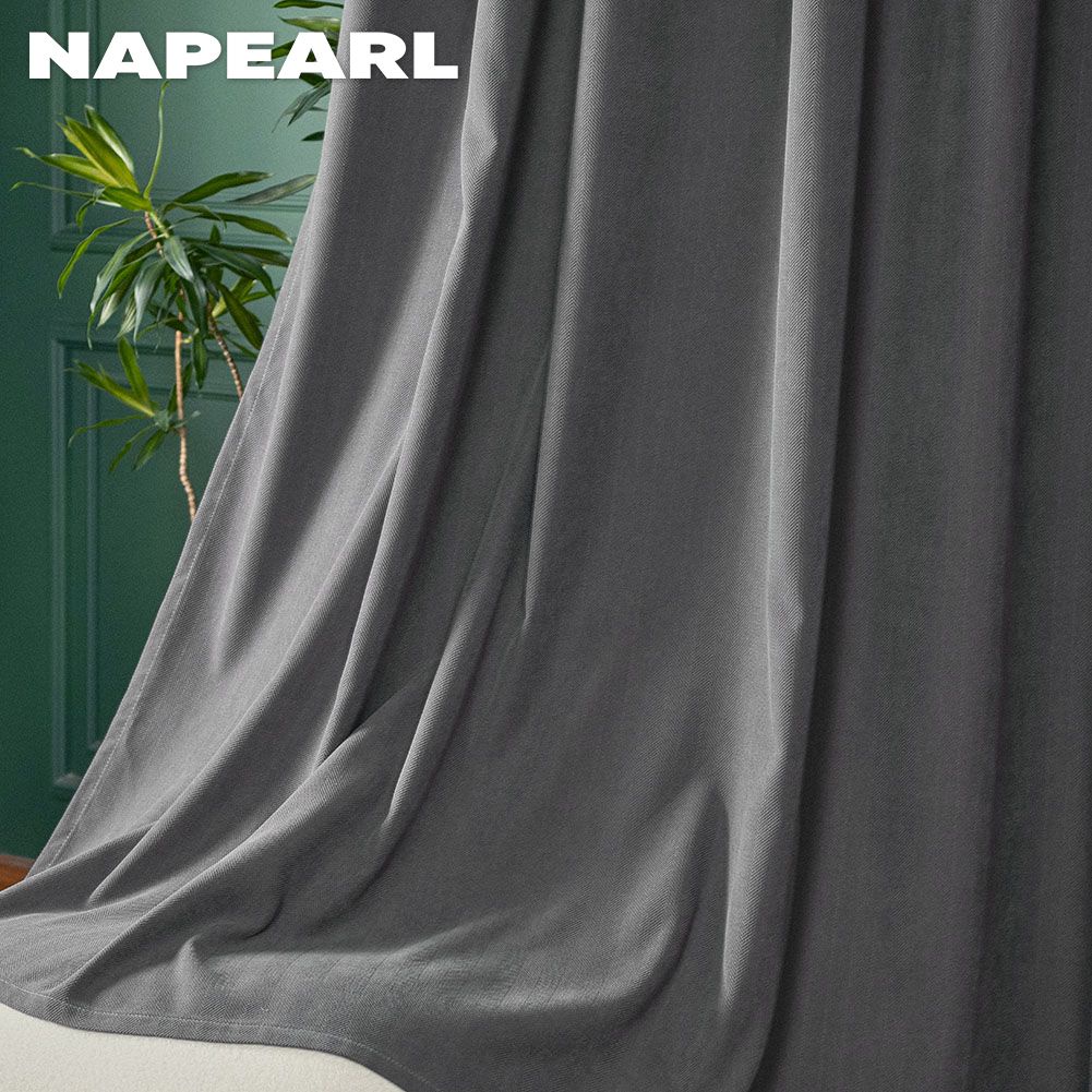 Napearl Rèm Cửa Sổ Họa Tiết Xương Cá 80% - 90% - Ảnh 2