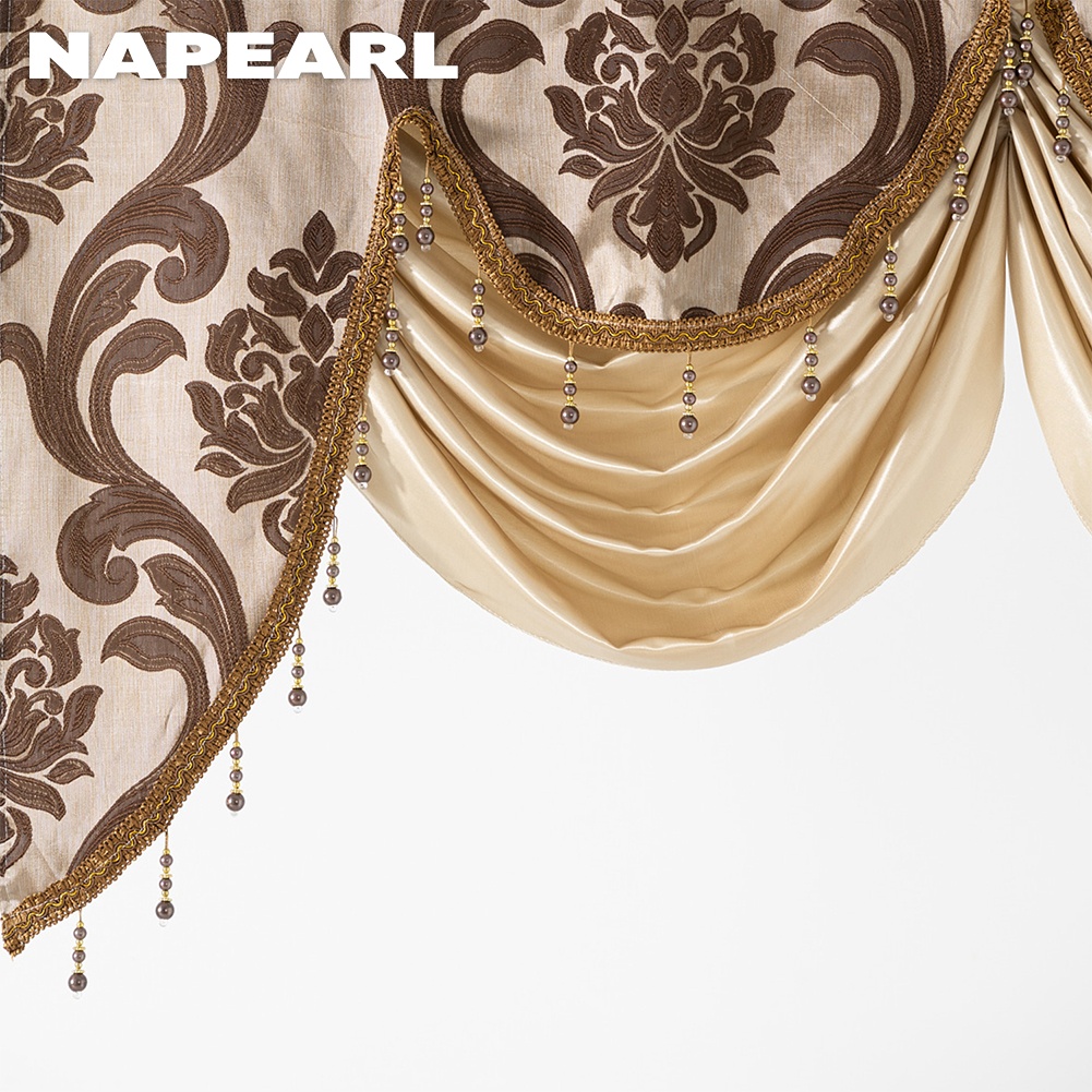 Napearl Rèm Cửa Hạt In Họa Tiết Phong Cách Vintage Hiện Đại Trang Trí Nhà Cửa - Ảnh 2