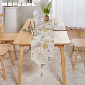 1 Lá Cờ Chất Liệu Cotton Họa Tiết Châu Âu Để Bàn Trang Trí Phòng Khách - Ảnh 2