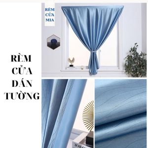 rèm cửa sổ vải gấm cao gấp