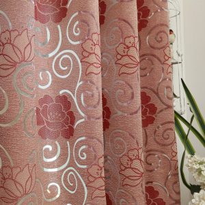 Rèm cửa sổ ngắn 100x130 in họa tiết hoa dành cho phòng ngủ - Ảnh 2