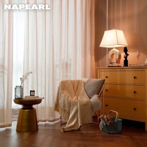 Rèm cửa vải tuyn đơn giản phong cách hiện đại dùng để trang trí