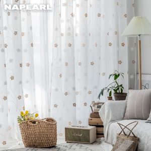 Rèm cửa họa tiết hoa phong cách Châu Âu thanh lịch