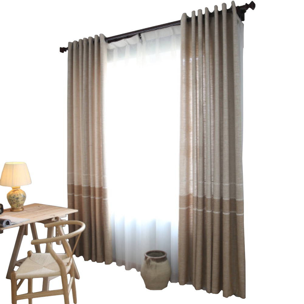 Napearl Rèm Cửa Chất Liệu 70% Cotton In Họa Tiết Đơn Giản Phong Cách Vintage