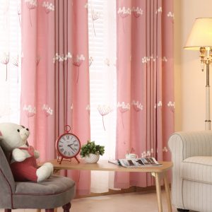 Napearl Rèm Cửa 70% Polyester Thêu Hình Hoa Bồ Công Anh Tươi Mới Phong Cách Bắc Âu