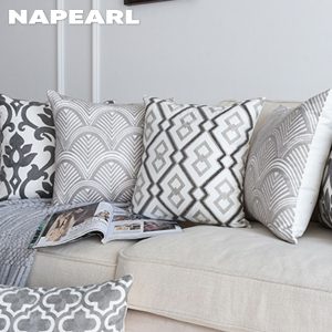 1 Vỏ Gối Sofa In Hoa Phong Cách Bắc Âu Đơn Giản