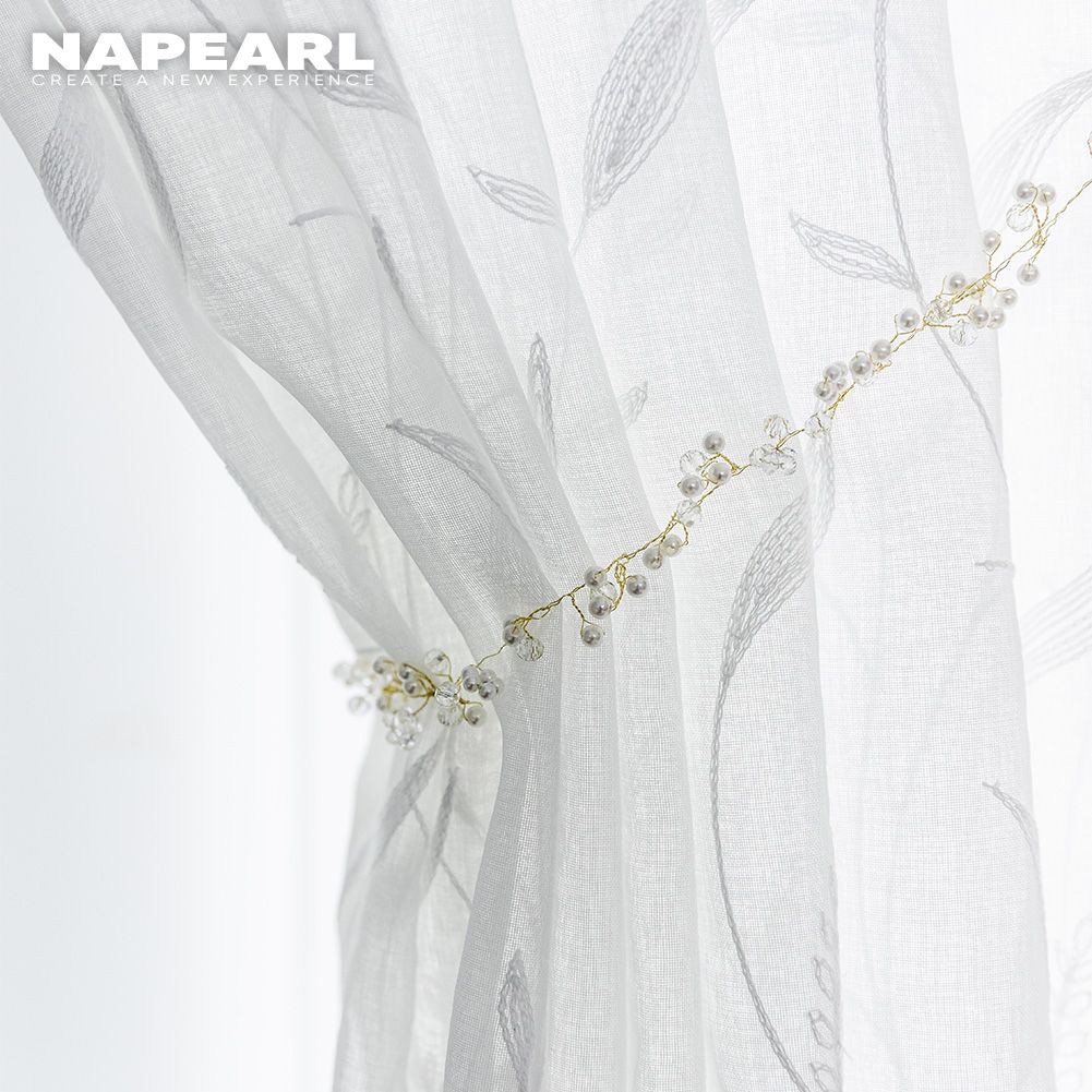 1 Rèm cửa sổ NAPEARL Xuyên Thấu Thêu Họa Tiết - Ảnh 3