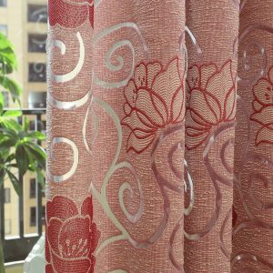 Rèm cửa sổ ngắn 100x130 in họa tiết hoa dành cho phòng ngủ - Ảnh 3