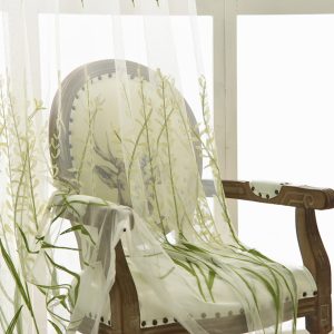 Napearl dày mờ và mờ thêu rèm gạc gạc trắng đã hoàn thành phòng ngủ vách ngăn gạc cửa sổ nổi ban công gạc trang trí tùy chỉnh phòng khách - Ảnh 3