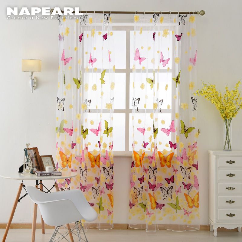1 Rèm Cửa NAPEARL In Hình Bướm