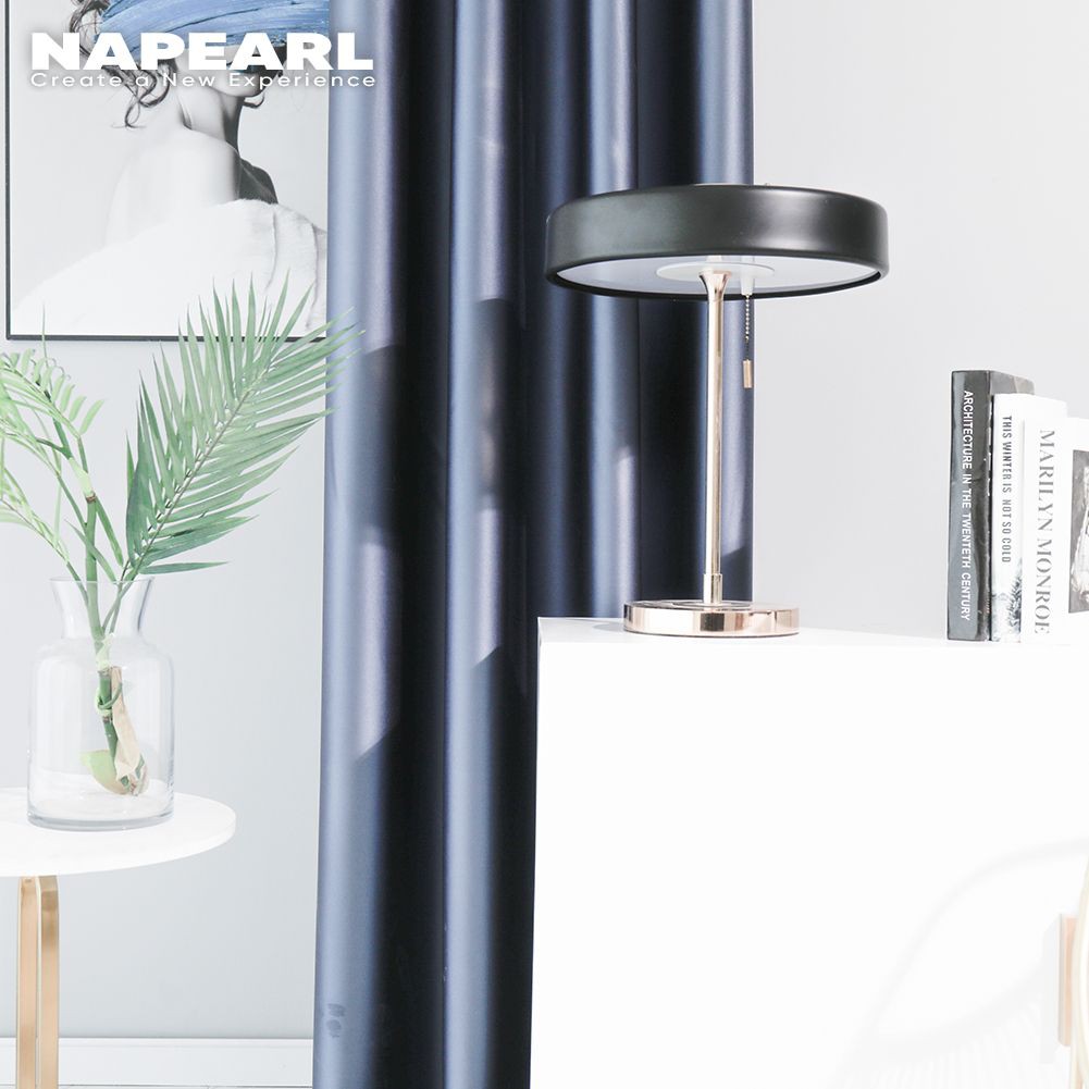 1 PCS Napearl Langsir 95% Blackout Elegant Solid Color Curtain For Living Room Window Sliding door