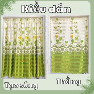 | THANH LÝ | Rèm gấm hoa DÁN nhiều kich thước