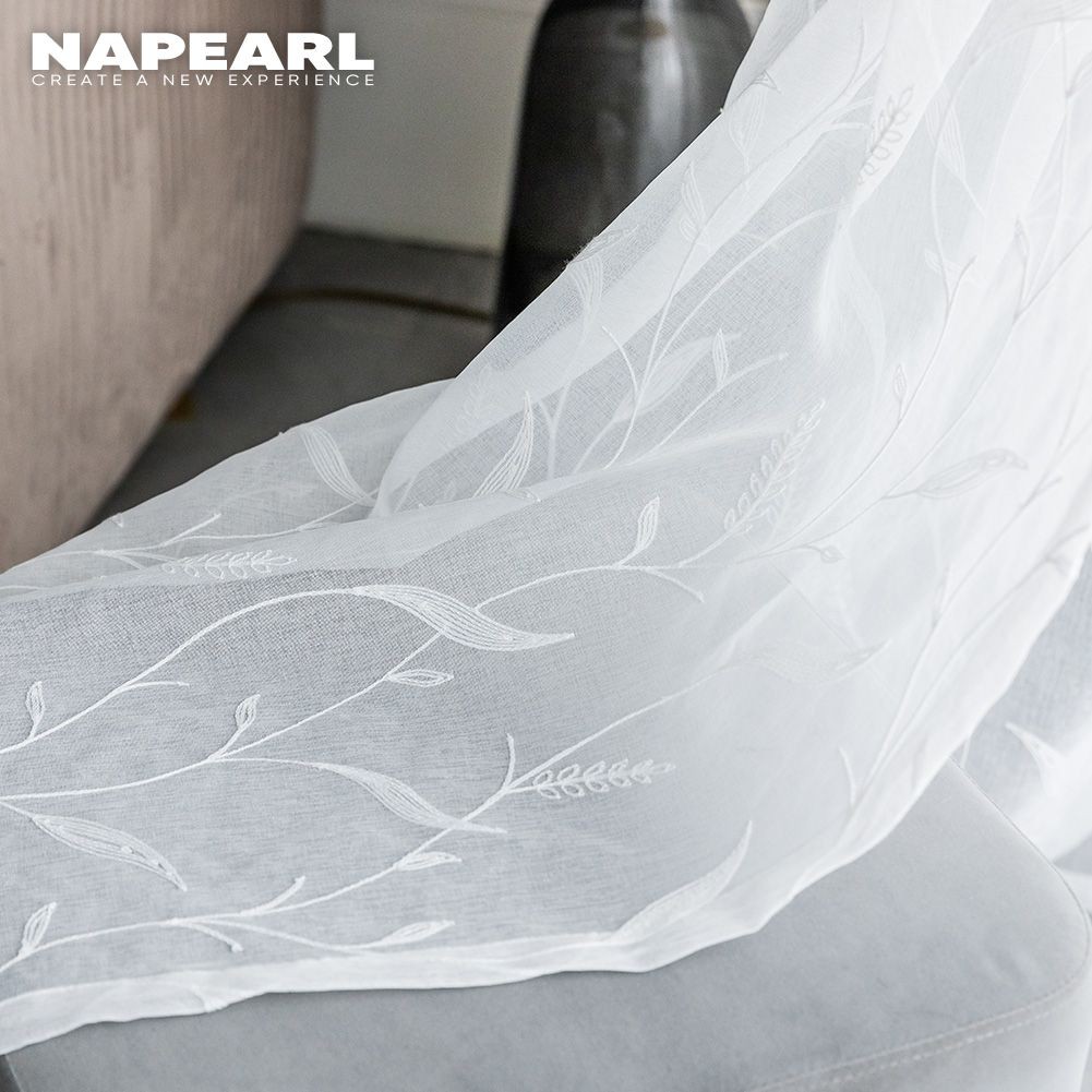 1 Rèm cửa sổ NAPEARL Xuyên Thấu Thêu Họa Tiết - Ảnh 4