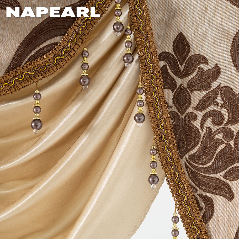 Napearl Rèm Cửa Hạt In Họa Tiết Phong Cách Vintage Hiện Đại Trang Trí Nhà Cửa - Ảnh 5