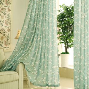 Napearl Rèm Cửa 70-8% Họa Tiết Hoa Nhỏ Đơn Giản Phong Cách Hàn Quốc - Ảnh 5