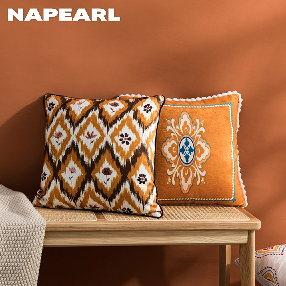 1 Vỏ Gối Sofa Trang Trí Họa Tiết Phong Cách Bohemian - Ảnh 5