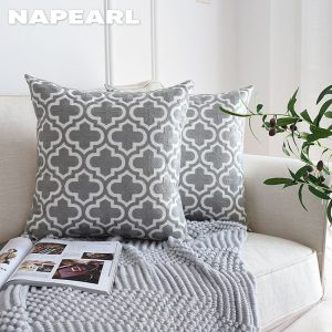 1 Vỏ Gối Sofa In Hoa Phong Cách Bắc Âu Đơn Giản - Ảnh 5
