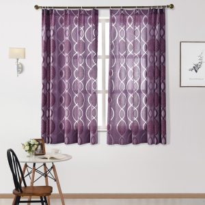 Rèm Cửa Vải Tuyn Màu Xanh Lá Phong Cách Châu Âu Kích Thước 100X130 - Ảnh 5