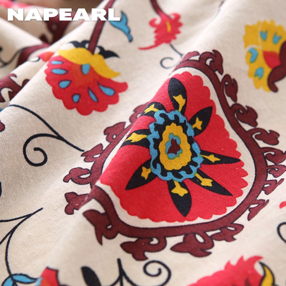Naperal Rèm Treo Cửa Sổ Phong Cách Bohemian Mỹ Dùng Trang Trí Phòng Khách / Phòng Ngủ - Ảnh 5