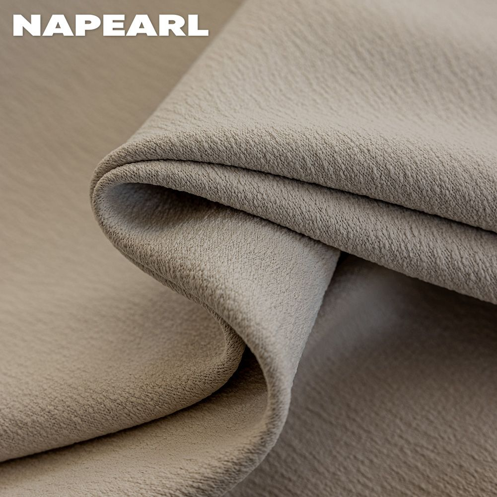 Napearl 80-90% rèm cửa nhà sang trọng nhẹ với màu bão hòa thấp của kết cấu bùn tảo cát ở cả hai bên (có thể được sử dụng để nối) trang trí phòng khách và che nắng phòng ngủ - Ảnh 6