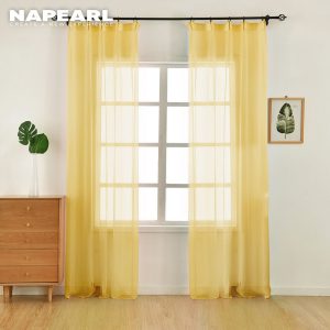 Rèm Napearl vải tuyn màu trơn trang trí nhà cửa - Ảnh 6