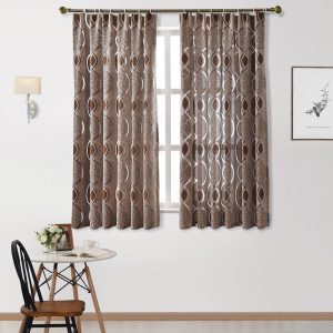 Rèm Cửa Vải Tuyn Màu Xanh Lá Phong Cách Châu Âu Kích Thước 100X130 - Ảnh 6