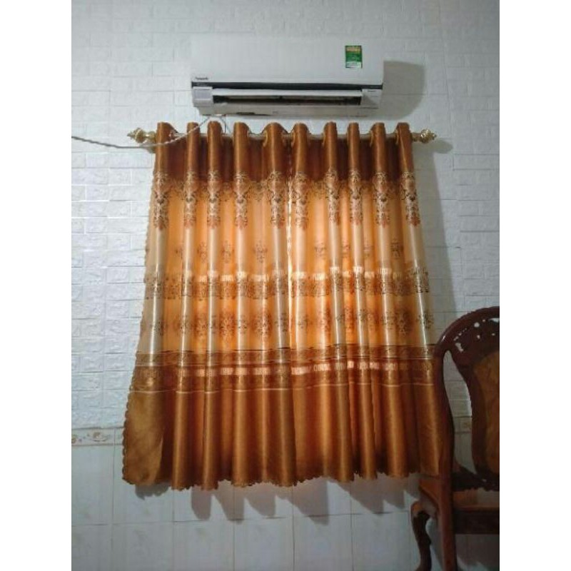 combo trọn bộ cả rèm và thanh 1m2 cao 1m4x2 Cửa