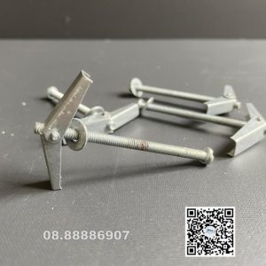Combo 10 Tắc kê sắt, nở sắt cánh bật lò xo kích thước dài 6cm, chất liệu bằng thép, nhập khẩu bởi shop rèm cửa Mia. . - Ảnh 7