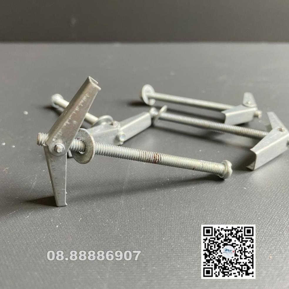 Combo 10 Tắc kê sắt, nở sắt cánh bật lò xo kích thước dài 6cm, chất liệu bằng thép, nhập khẩu bởi shop rèm cửa Mia. . - Ảnh 7