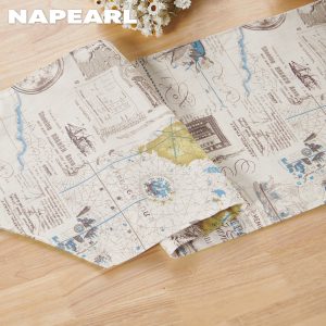 1 Lá Cờ Chất Liệu Cotton Họa Tiết Châu Âu Để Bàn Trang Trí Phòng Khách - Ảnh 7