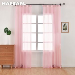 Rèm Napearl vải tuyn màu trơn trang trí nhà cửa - Ảnh 7
