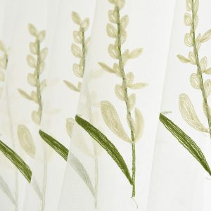 Napearl dày mờ và mờ thêu rèm gạc gạc trắng đã hoàn thành phòng ngủ vách ngăn gạc cửa sổ nổi ban công gạc trang trí tùy chỉnh phòng khách - Ảnh 7