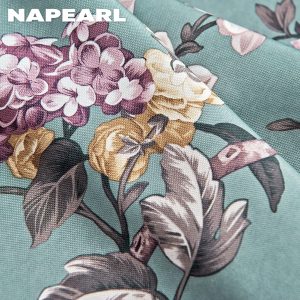 Napearl Rèm Cửa 70-80% Dày Dặn Họa Tiết Hoa Phong Cách Trung Quốc Cổ Điển Sang Trọng Cho Phòng Khách / Phòng Ngủ - Ảnh 7