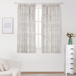 Rèm cửa sổ ngắn 100x130 in họa tiết hoa dành cho phòng ngủ - Ảnh 8