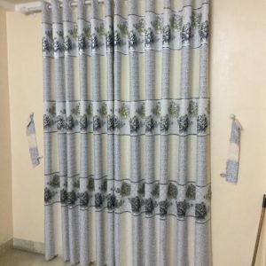 Xả rèm rộng 3m cao 2m50 chất gấm dệt kim tuyến đã khoen lỗ sẵn