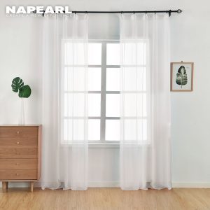 Rèm Napearl vải tuyn màu trơn trang trí nhà cửa - Ảnh 9