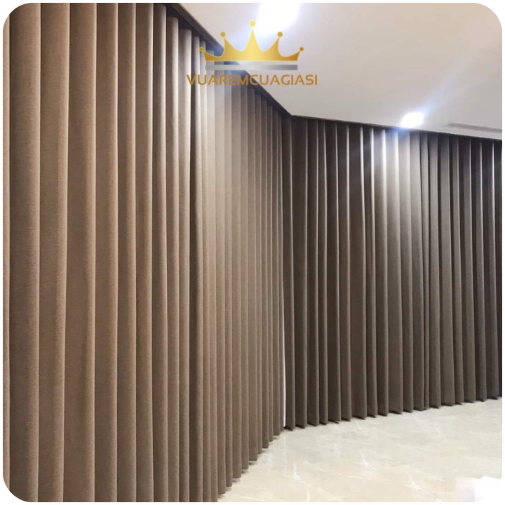 Rèm Cửa Sổ Chống Nắng Màu Xám Nâu May Ore Decor Phòng Ngủ Phòng Khách Cao Cấp VIP3 - Ảnh 5