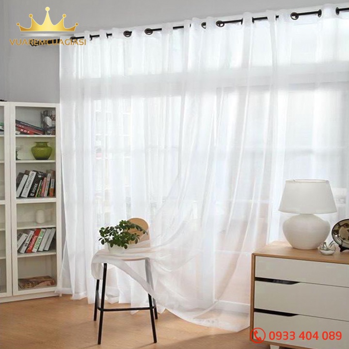 Rèm cửa voan ORE họa tiết trang trí phòng khách, cửa sổ decor cửa chính Vuaremgiasi - Ảnh 3