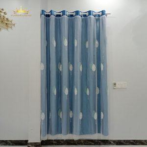 Rèm cửa 2 lớp họa tiết lá trang trí cửa sổ cửa chính trang trí nội thất siêu đẹp VIPORE2LH vuaremgiasi - Ảnh 6