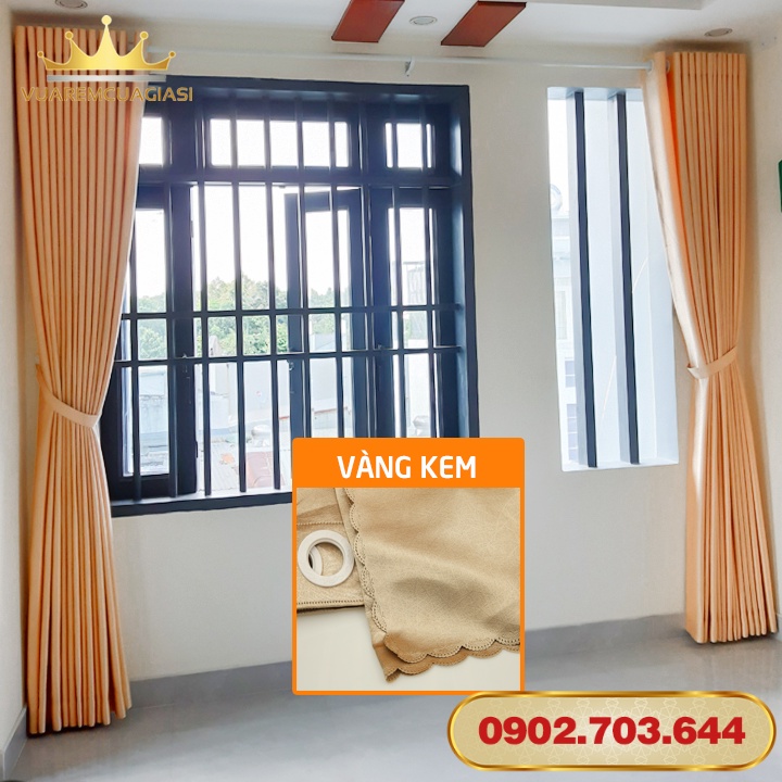 Rèm Cửa Sổ Cửa Đi Chống Nắng Cao Cấp Cản Sáng 96% May Đục Lỗ Giá Rẻ - Ảnh 6