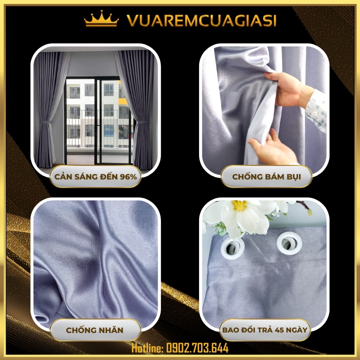 Rèm cửa chống nắng chất liệu gấm dệt cao cấp VIP16 vuaremgiasi - Ảnh 2
