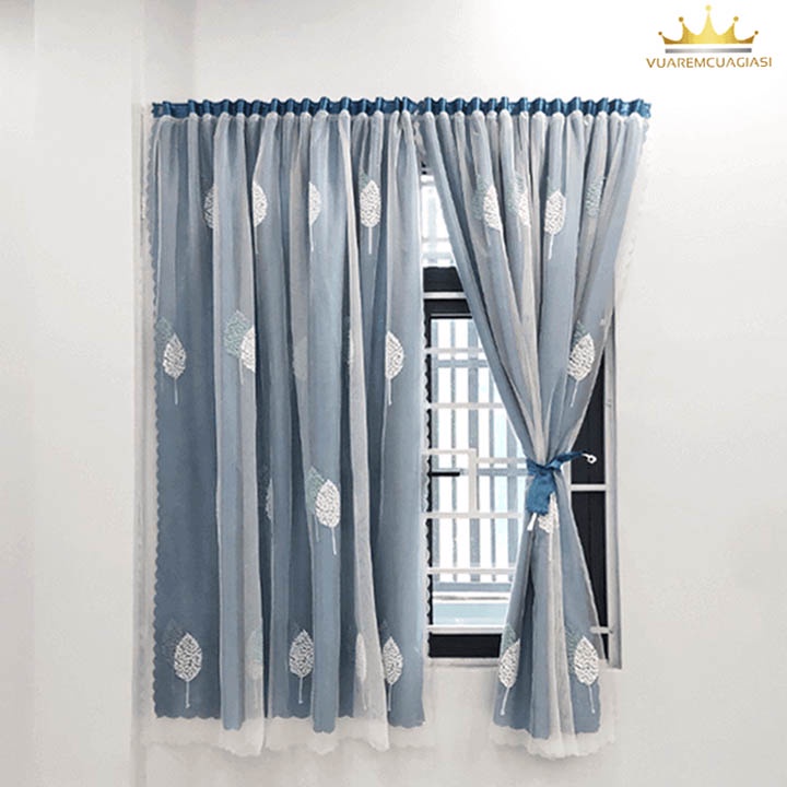 Rèm cửa dán tường cửa sổ Loại 1 cao cấp chống nắng, màn vải trang trí decor đẹp VIP04 Vuaremgiasi - Ảnh 4