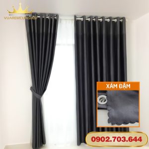 Rèm Cửa Sổ Cửa Đi Chống Nắng Cao Cấp Cản Sáng 96% May Đục Lỗ Giá Rẻ - Ảnh 3
