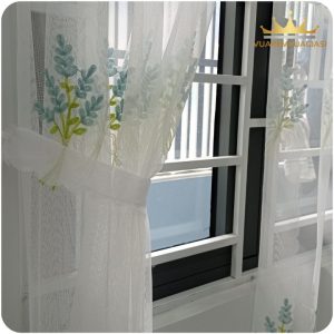 Rèm cửa voan ORE họa tiết trang trí phòng khách