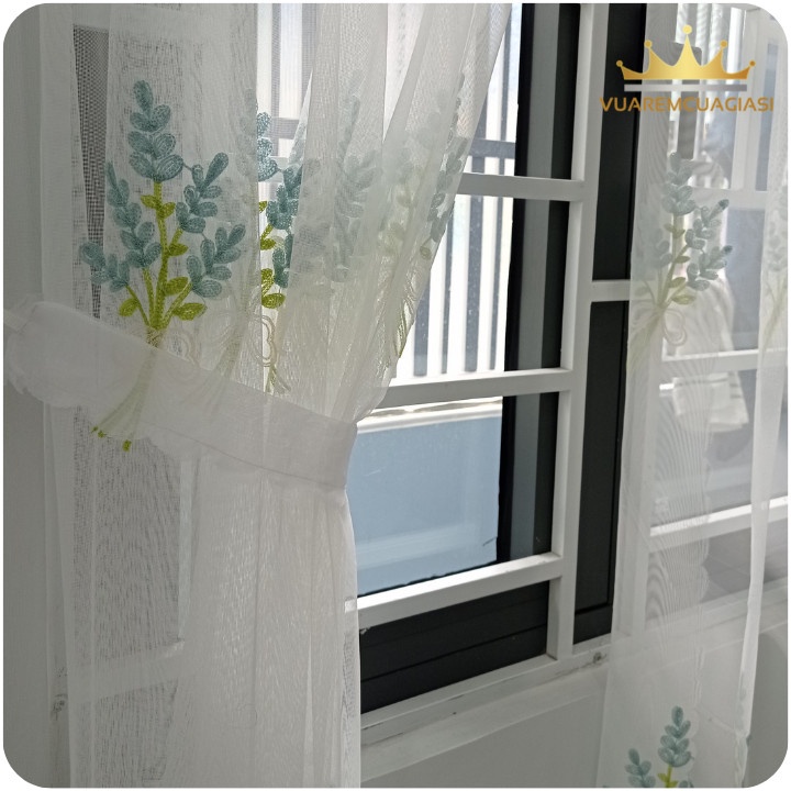Rèm cửa voan ORE họa tiết trang trí phòng khách