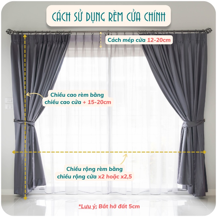 Rèm Cửa Sổ Chống Nắng Màu Xám Nâu May Ore Decor Phòng Ngủ Phòng Khách Cao Cấp VIP3 - Ảnh 4