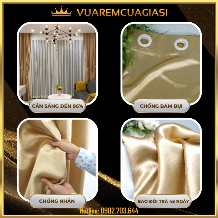 Rèm cửa chống nắng chất liệu gấm dệt cao cấp VIP16 vuaremgiasi - Ảnh 6