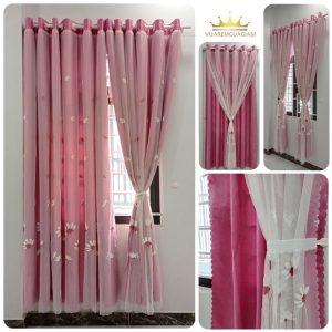 Rèm cửa 2 lớp họa tiết chống nắng trang trí decor nội thất giá rẻ VIP2LORE vuaremgiasi - Ảnh 3