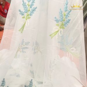Rèm voan hoa oải hương, cây tùng decor siêu đẹp trang trí cực xinh VIPOH vuaremgiasi - Ảnh 7