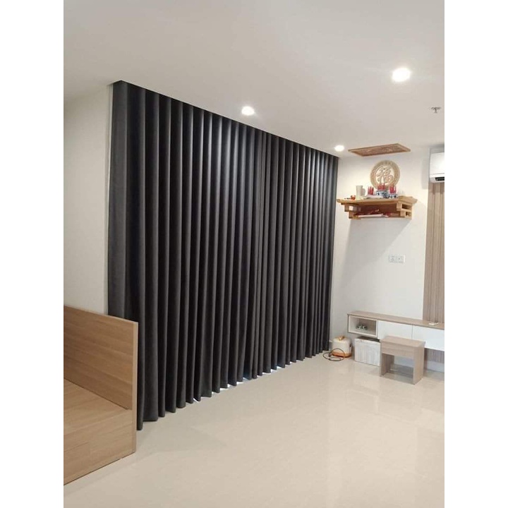Rèm Vải Cản Bụi Chống Nắng Cửa Chính Kích Thước Lớn Hoa Văn Chìm Sang Trọng, Lịch Lãm Và Lộng Lẫy - Ảnh 5